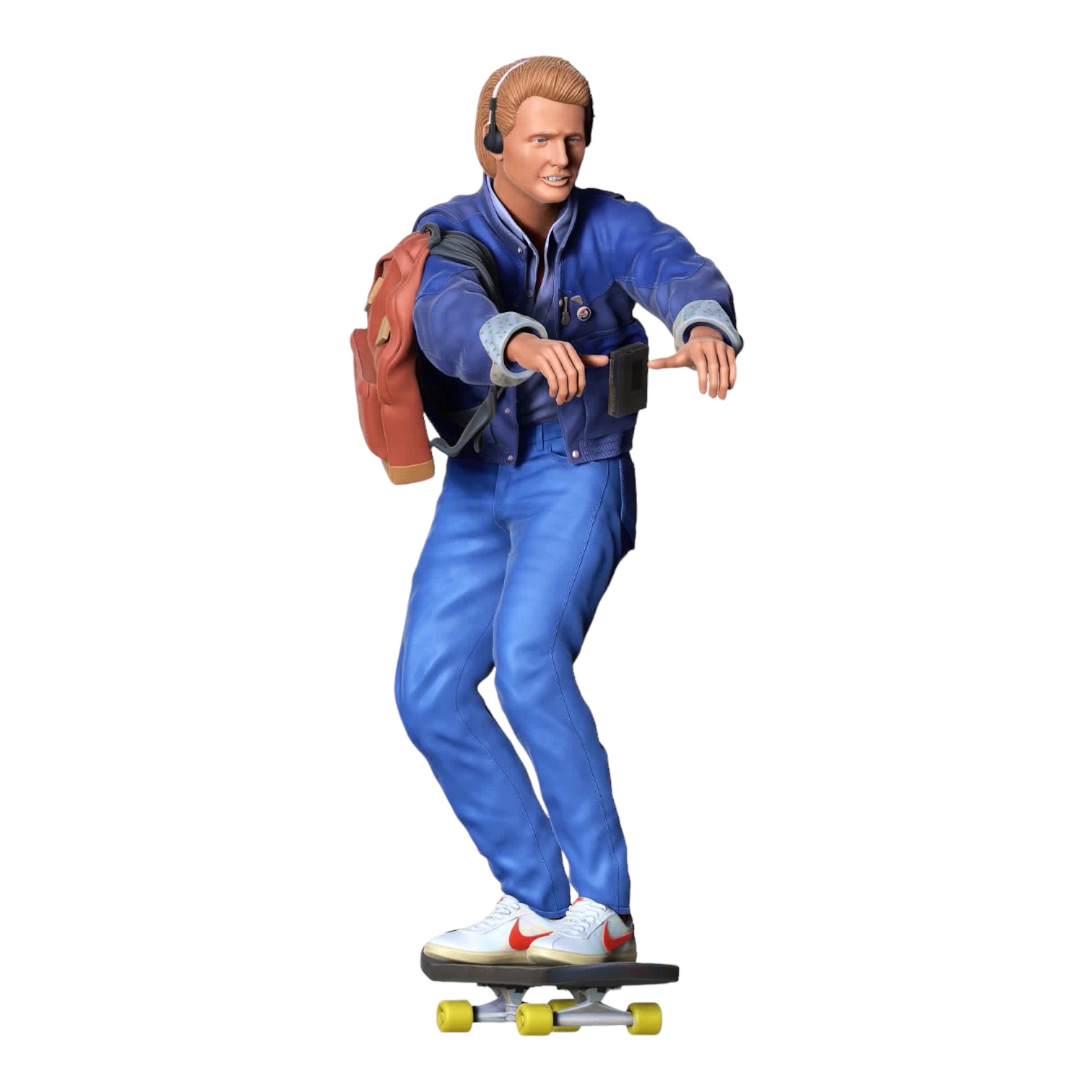 Photo du produit diorama et modélisme figurine miniature : Skateur - Homme sur skateboard avec un sac à dos