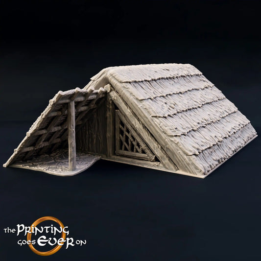 Photo produit Tabletop 28mm The Printing Goes Ever On (TPGEO) 0 : Hutte des autochtones A - Habitat primitif avec toit de chaume - Maison des indigènes