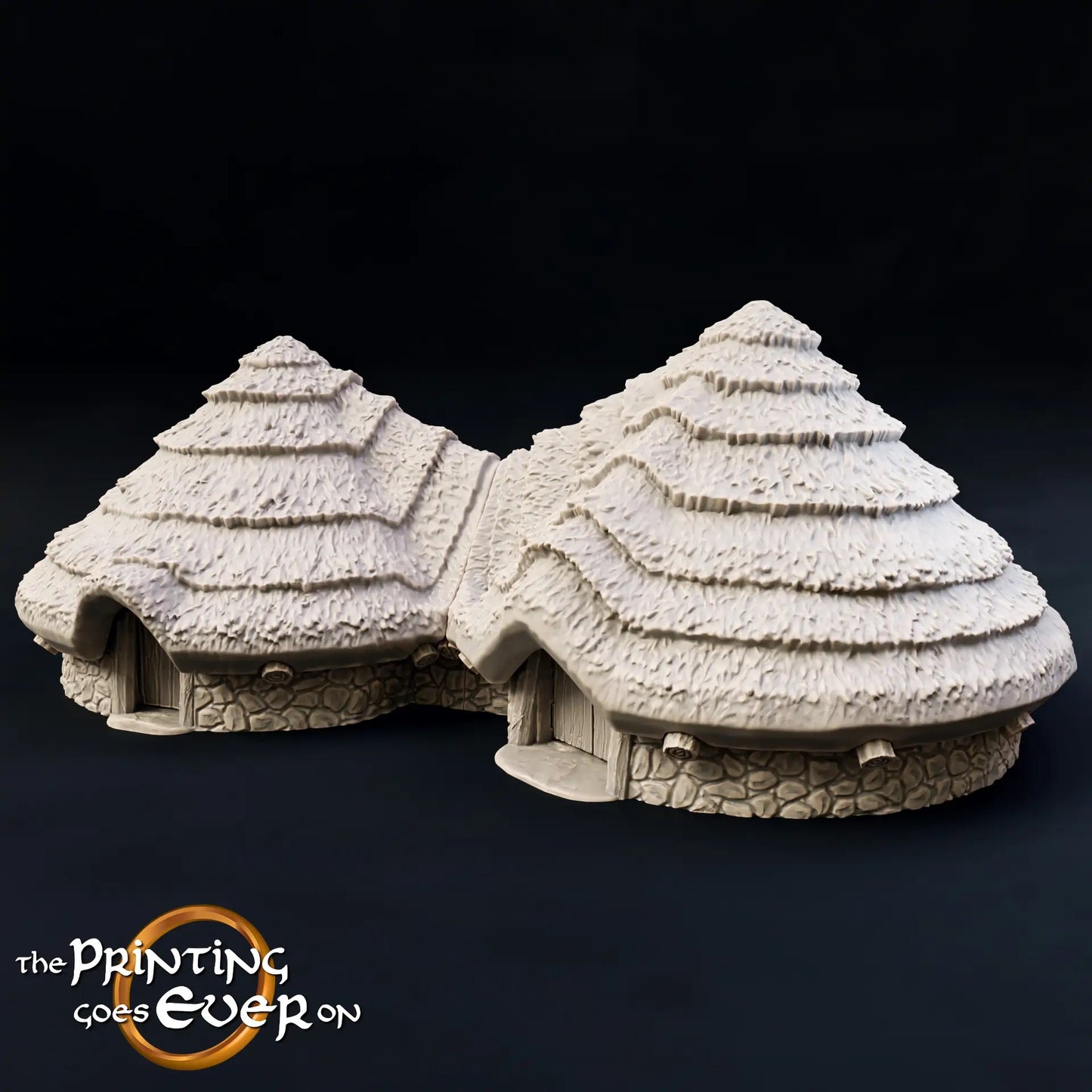 Photo de produit Tabletop 28mm The Printing Goes Ever On (TPGEO) 0 : Hutte des autochtones C - Habitat primitif avec toit de chaume - Maison des indigènes