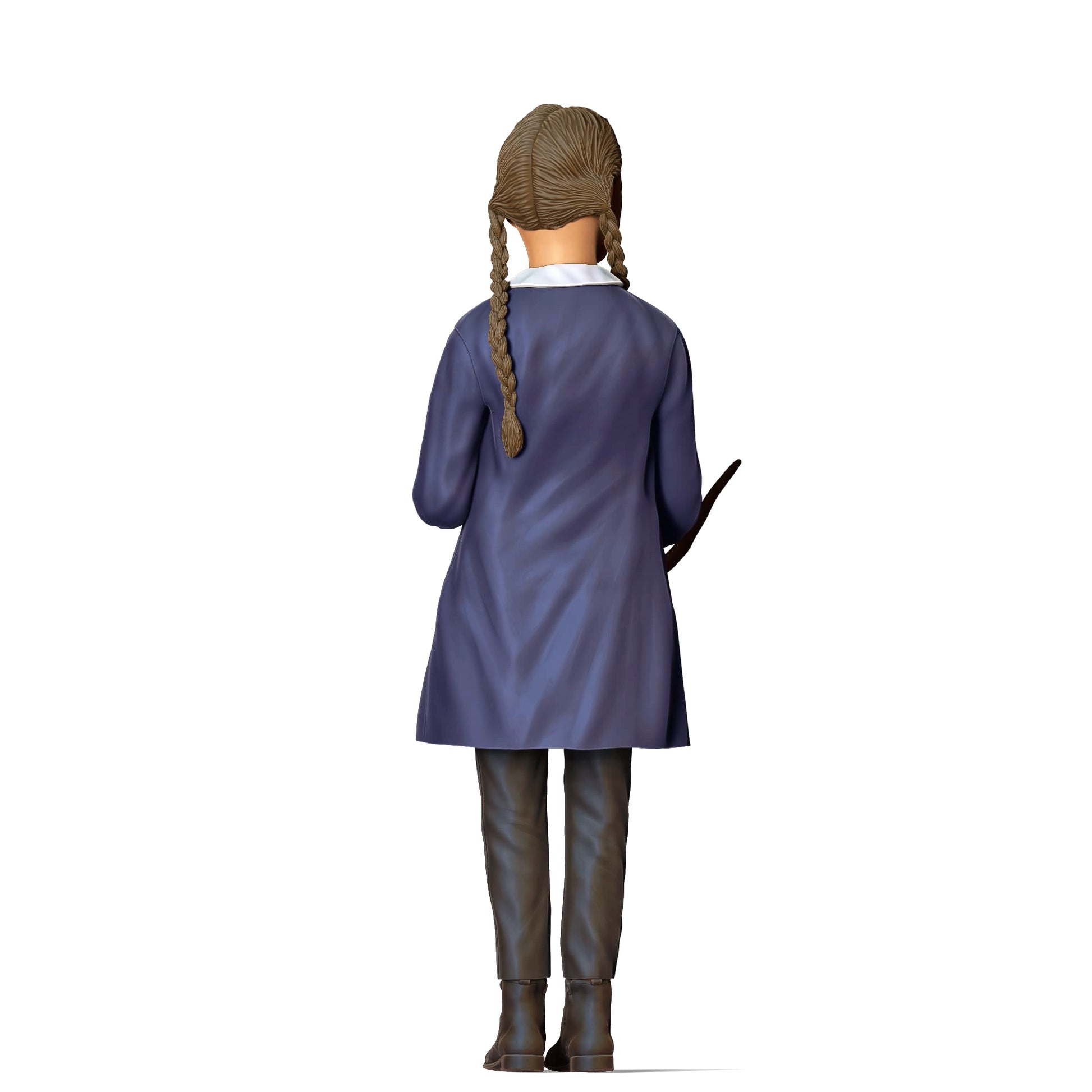 Photo du produit Diorama et modélisme Figurine miniature : Famille horreur - Fille avec lézard comme animal de compagnie