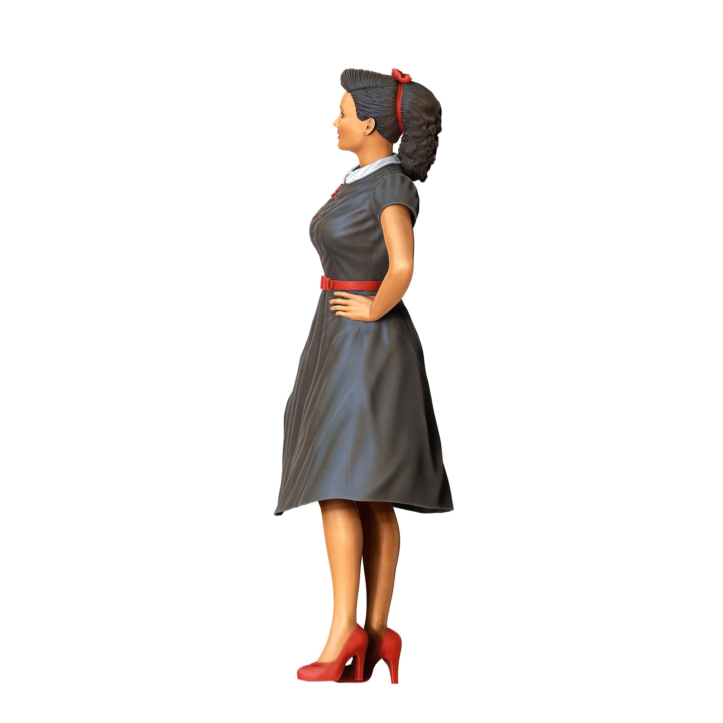 Photo du produit Diorama et modélisme Figurine miniature : Femme en robe - Style Rockabilly Rock n Roll