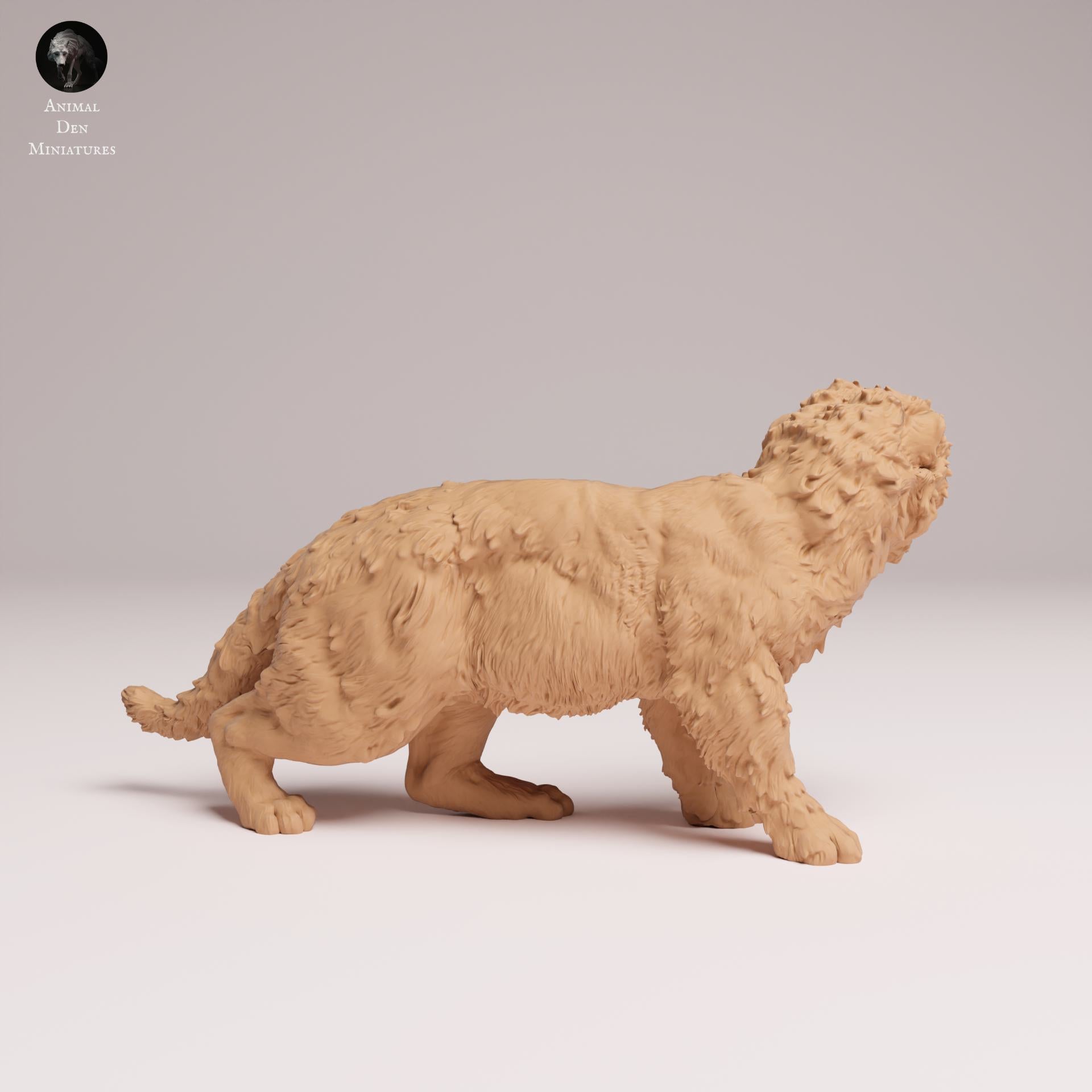 Photo de produit Figurine animale Diorama, Modélisme : 0 : Figurine de faune : Jeune léopard de l'Amour – Miniature animale pour dioramas (Réf 25_07_17)