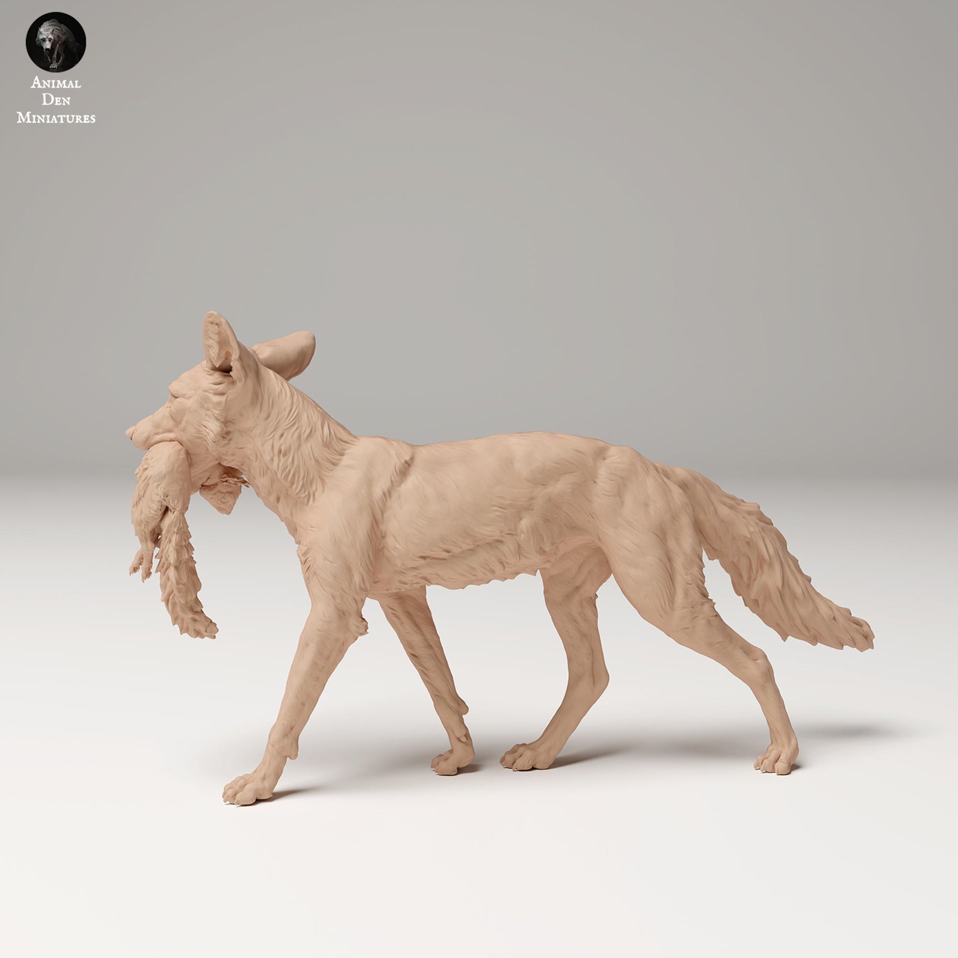 Photo de produit Figurine animale diorama, modélisme : 0 : Figurine de faune : Renard roux avec écureuil (Réf 24_09_04)