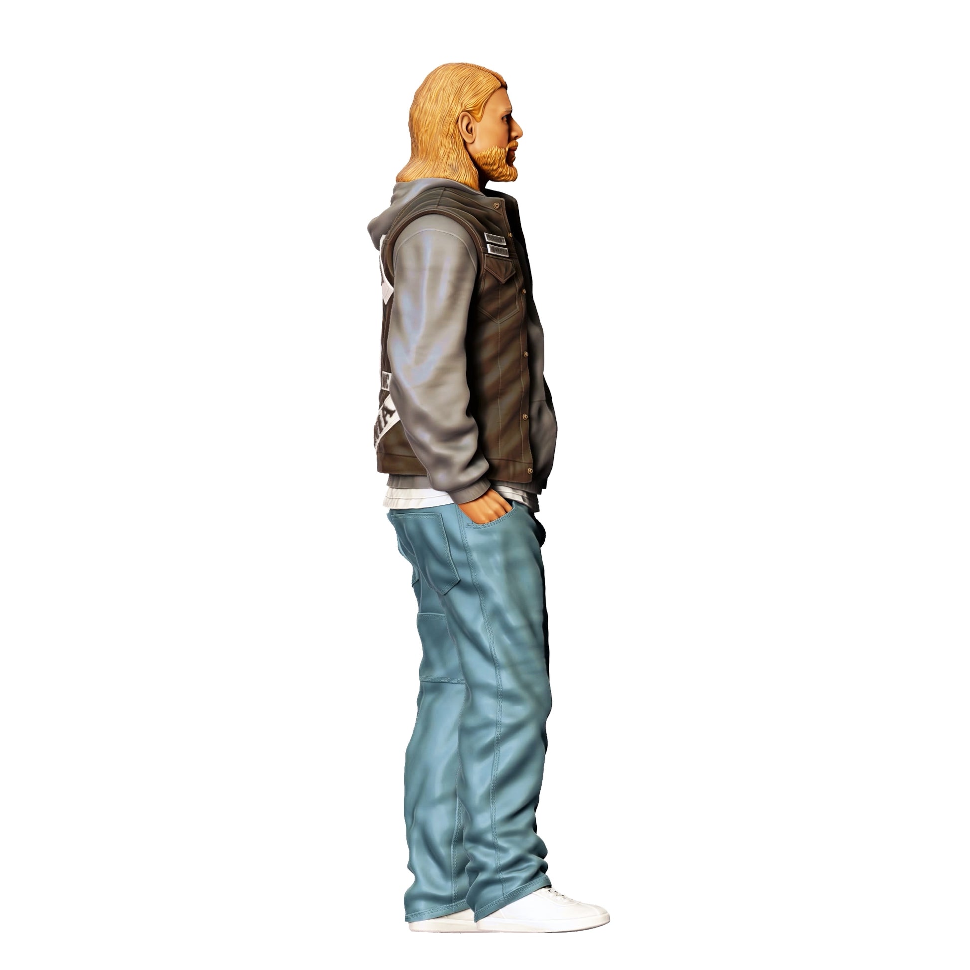 Photo de produit de modélisme diorama 0 : Membre d'un gang de motards - Biker 1 (Réf. n° 344)