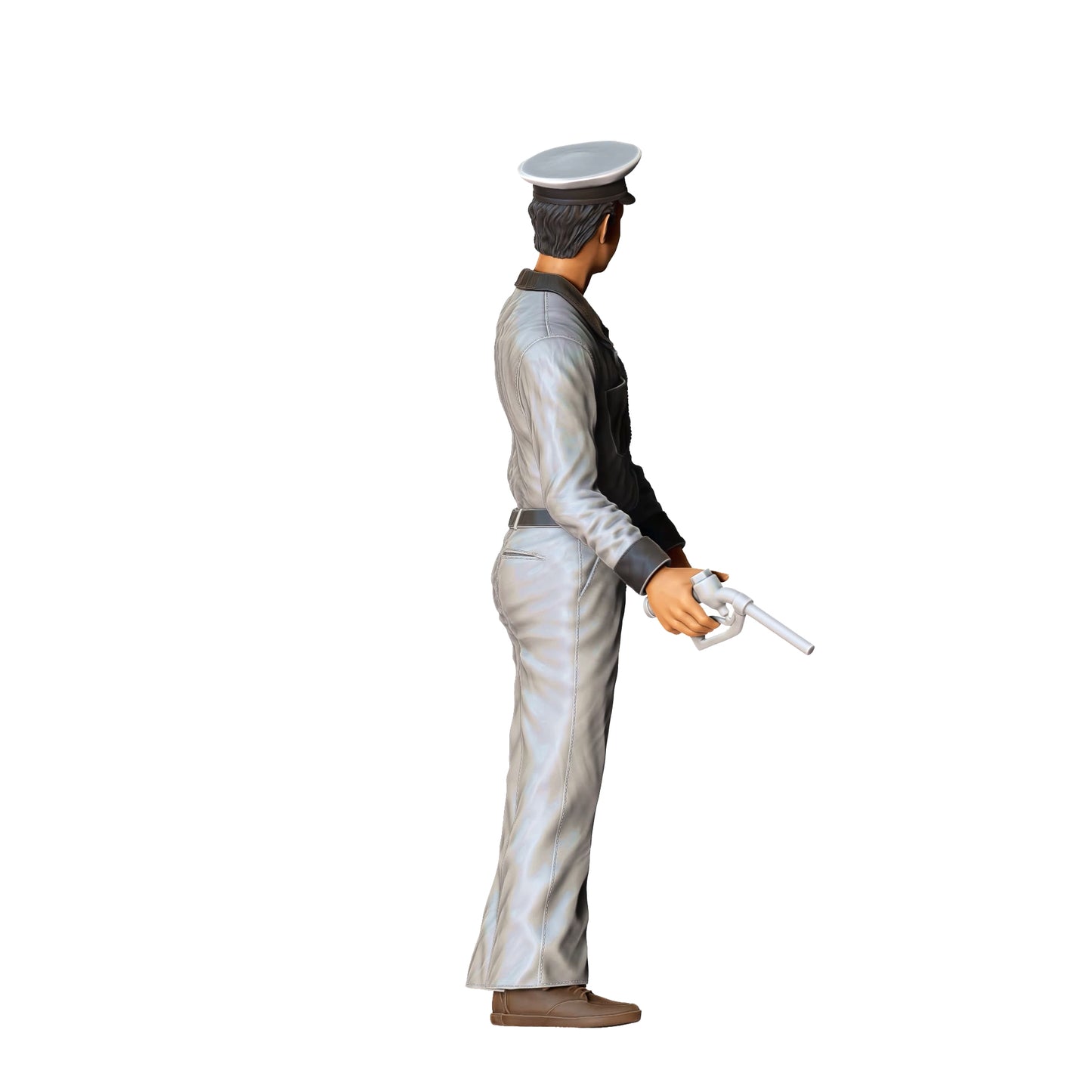 Photo du produit Diorama et modélisme Figurine miniature : Station-service - Homme à la pompe, vintage