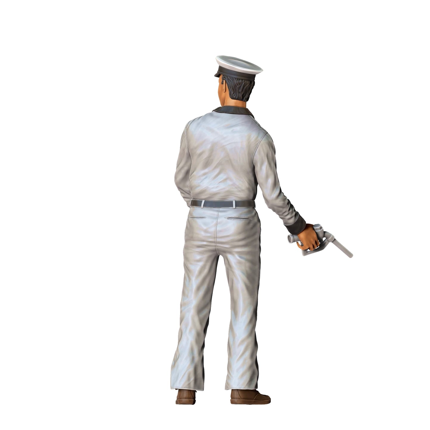 Photo du produit Diorama et modélisme Figurine miniature : Station-service - Homme à la pompe, vintage