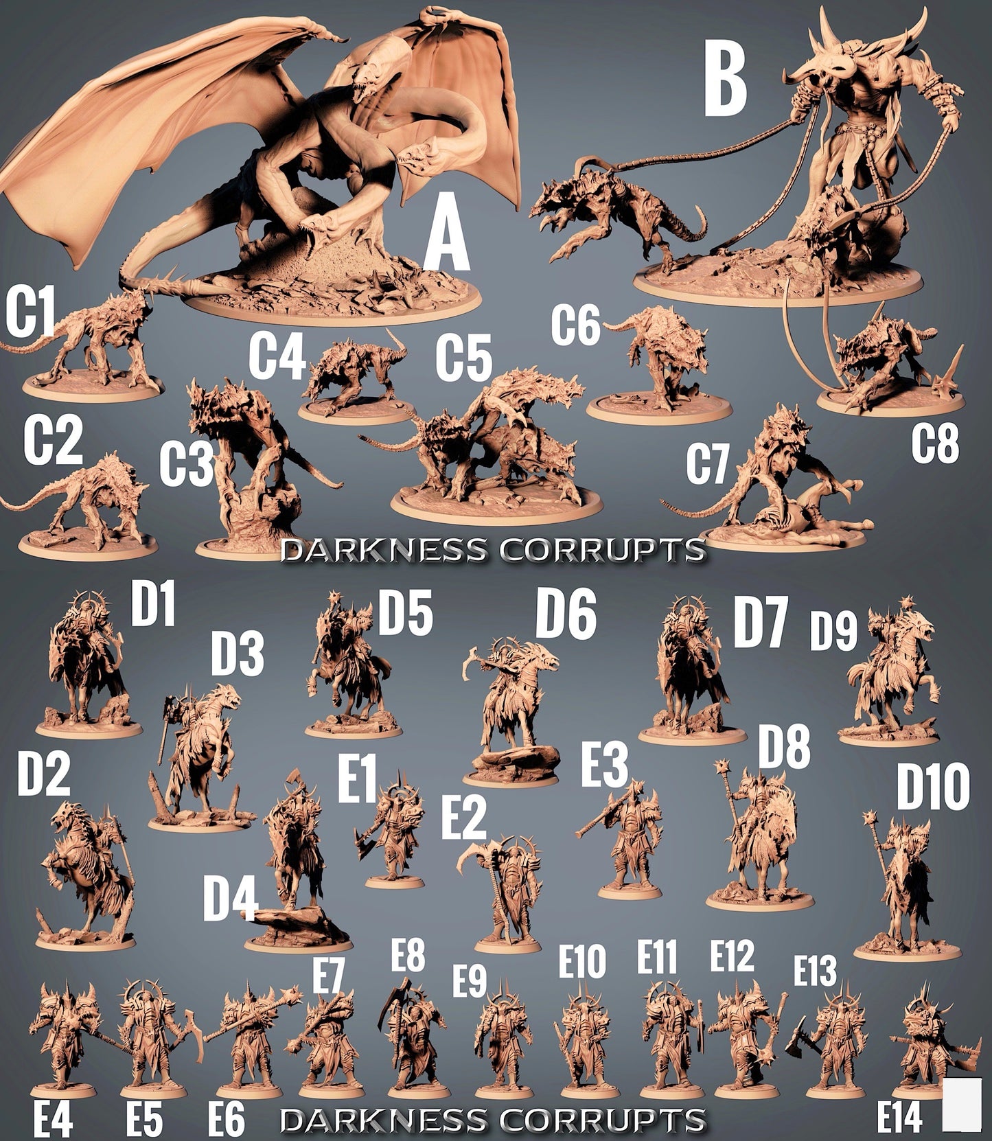 Image du produit 3 sur 3 : Miniature de Tabletop : Chevalier Noir Démoniaque Darknight avec Lame Dentelée - Paladin Corrompu, Chevalier des Enfers, Leader d'Armée et Héros de Corps à Corps pour Wargaming, Skirmish et Dungeon-Crawler (23_07_E9)