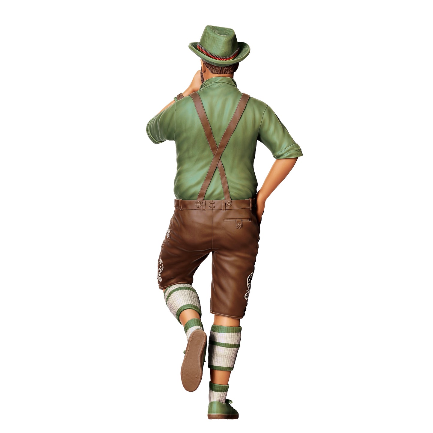 Figurine miniature Oktoberfest : Wiesen Invités : Homme avec tenue traditionnelle et chope de bière (n° 289)