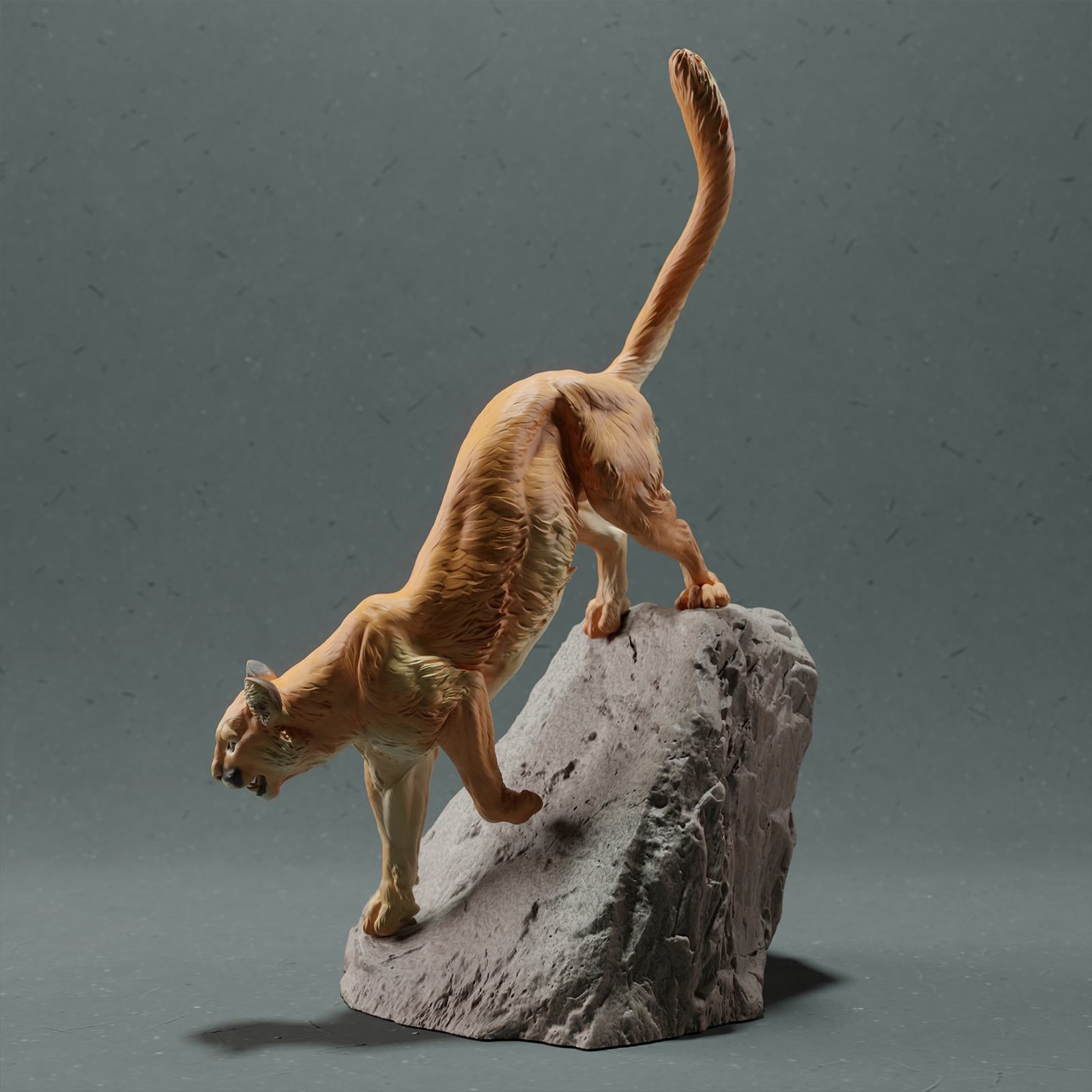 Photo de produit Figurine animale diorama, modélisme : 0 : Figurine de faune : Couguar – Puma (Réf 01_01_48)