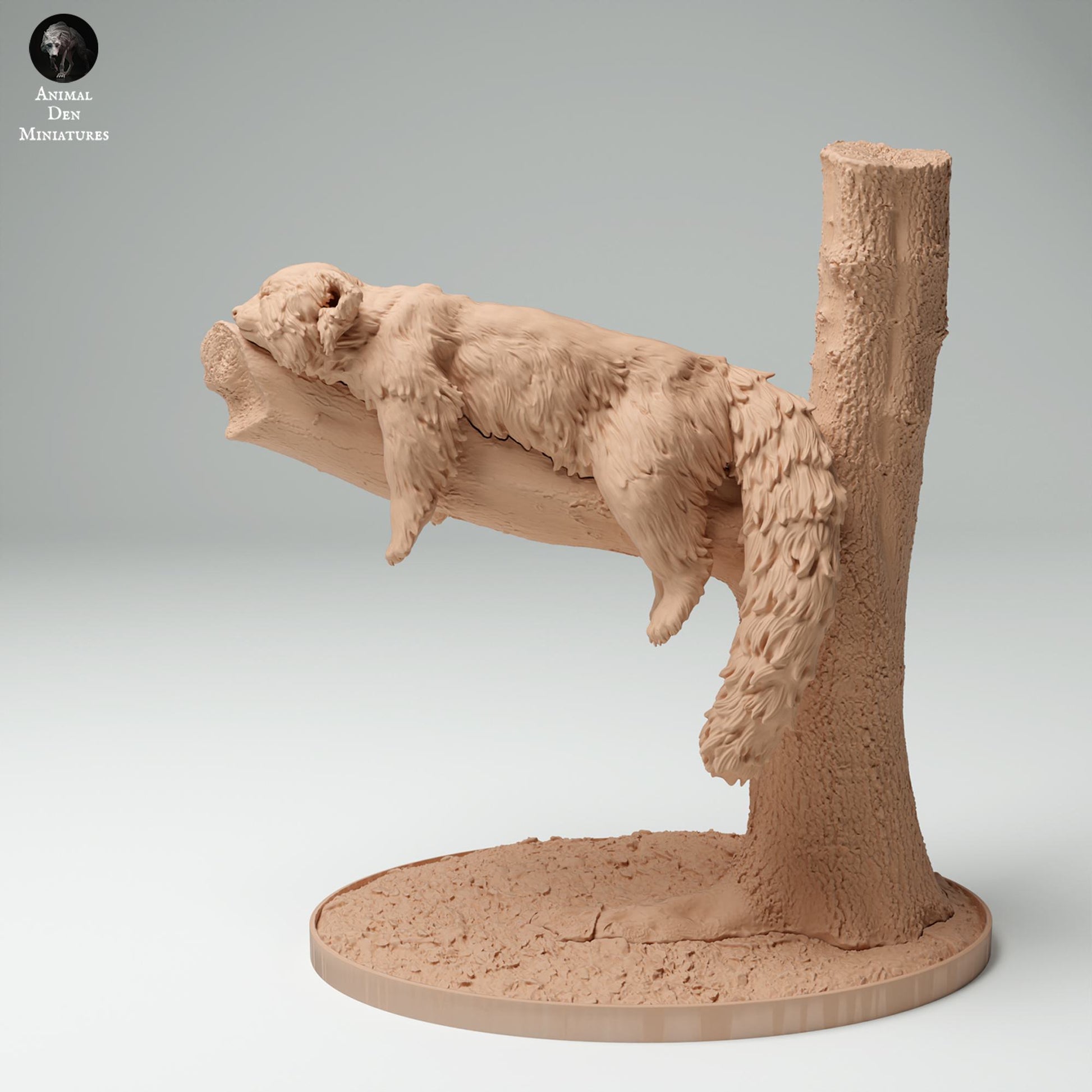 Photo de produit Figurine animale diorama, modélisme : 0 : Figurine animale de jungle : panda rouge endormi (Réf 25_02_02)