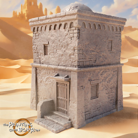 Photo de produit Tabletop 28mm The Printing Goes Ever On (TPGEO) 0 : Maison orientale C - Maison dans le désert - Habitations des gens du sud