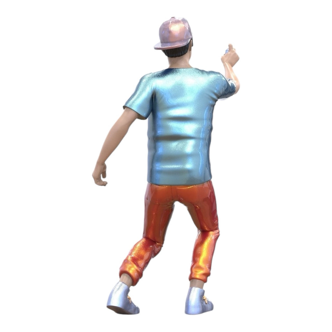 Figurine miniature : Teenage Sprayer - Jeune homme avec casquette et bombe aérosol de graffitis (n° 288)