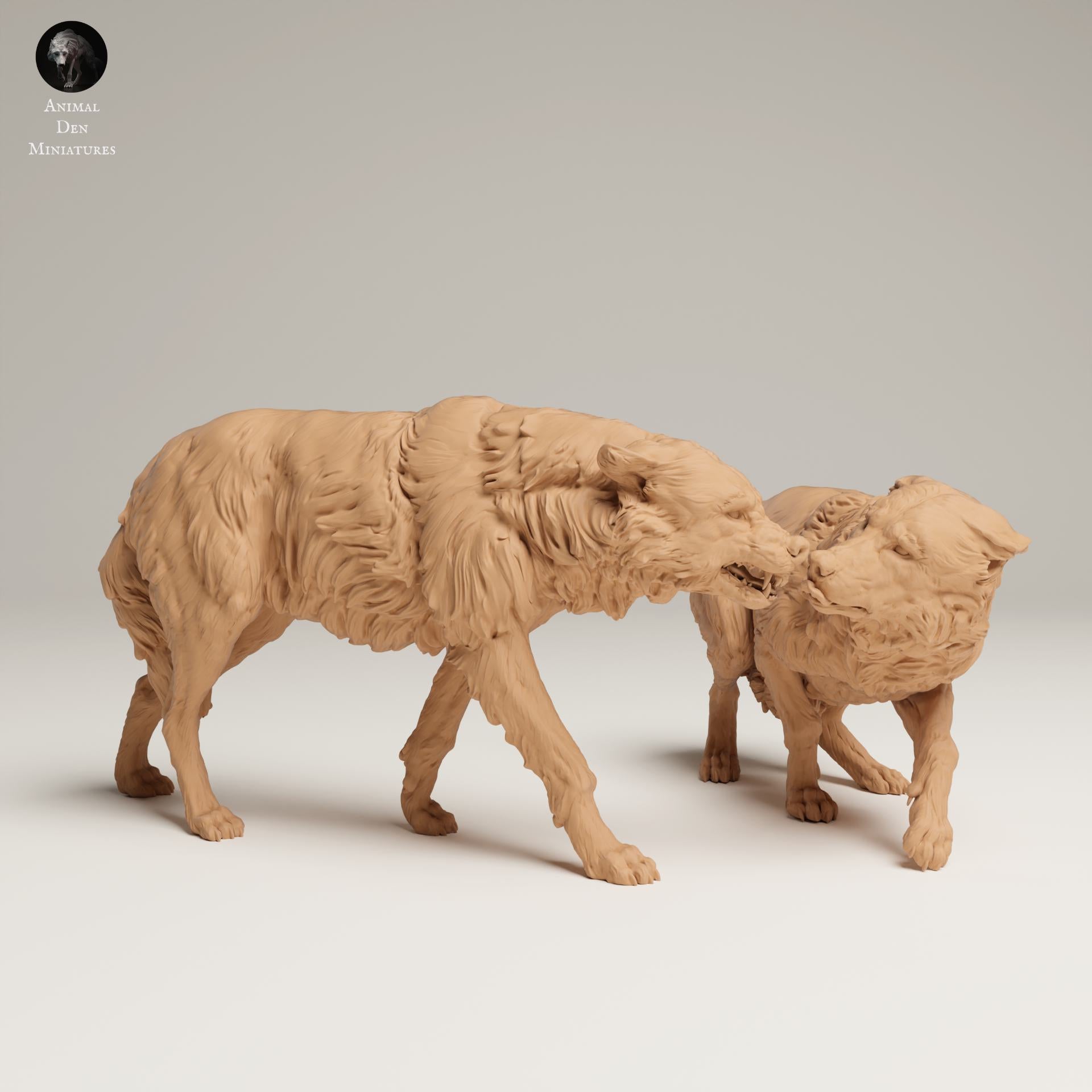 Photo de produit Figurine animale diorama, modélisme : 0 : Figurine de faune : Loup gris agressif (Réf 25_06_09)