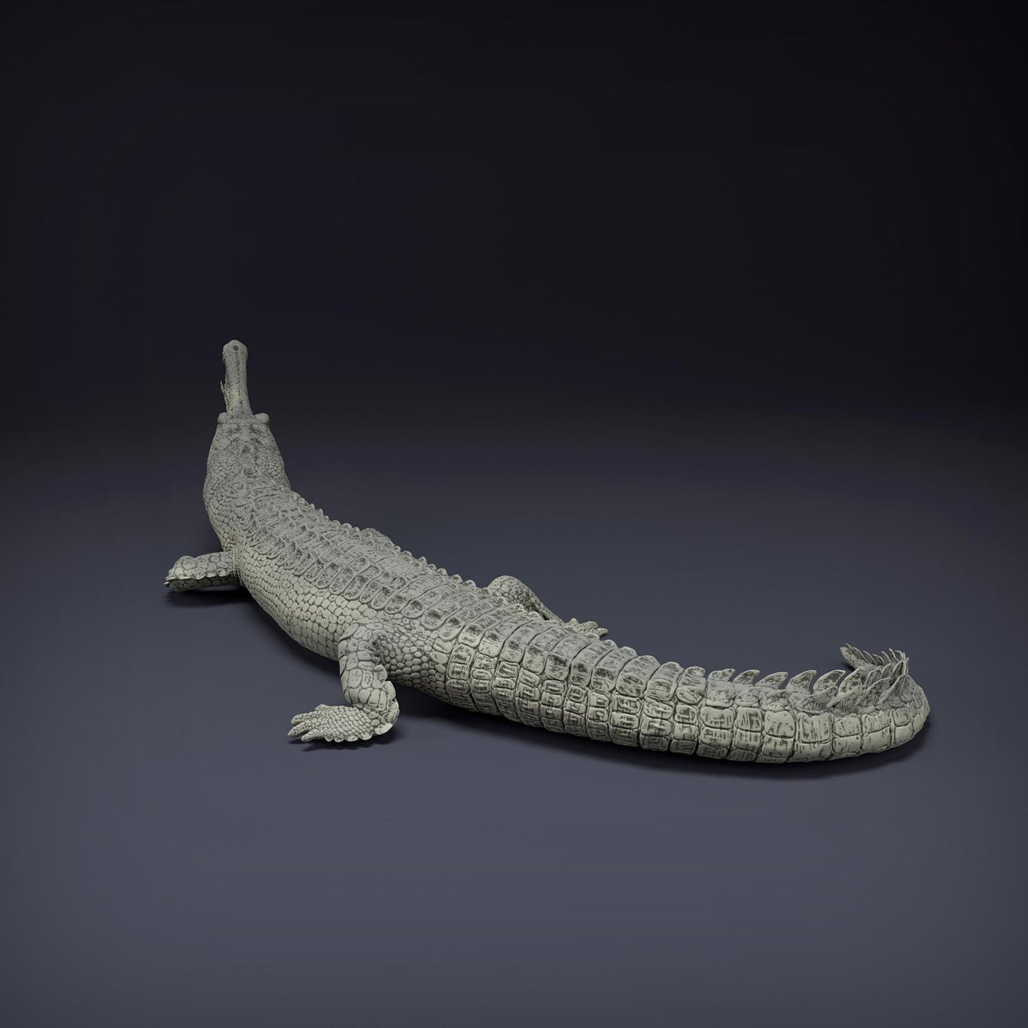 Photo de produit Figurine animale diorama, modélisme : 0 : Figurine animale de jungle : Gharial du Gange – Gharial (Réf 01_01_80)