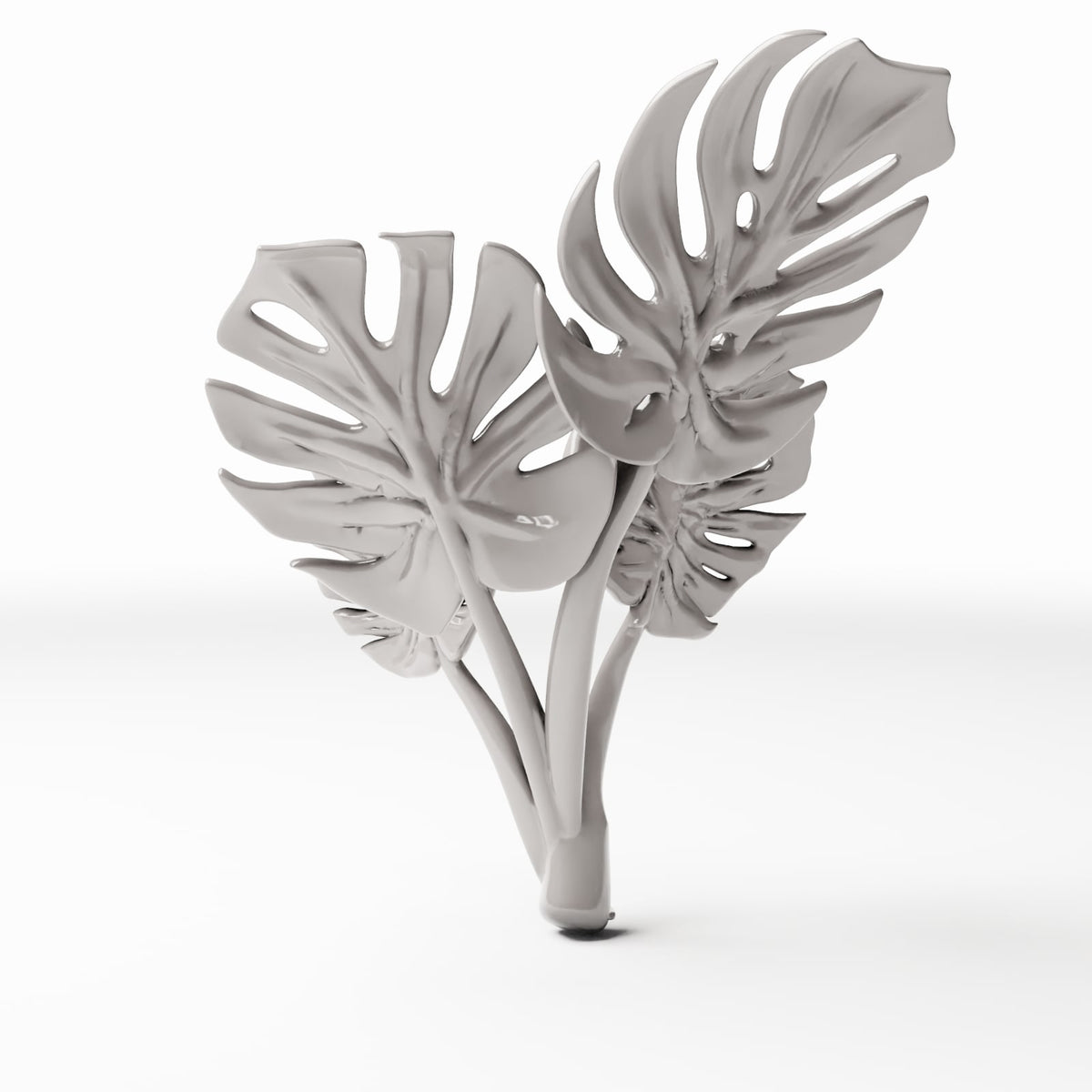 Photo produit de modélisme de diorama 3 : plantes de diorama : Monstera aux feuilles découpées (réf. 482D)