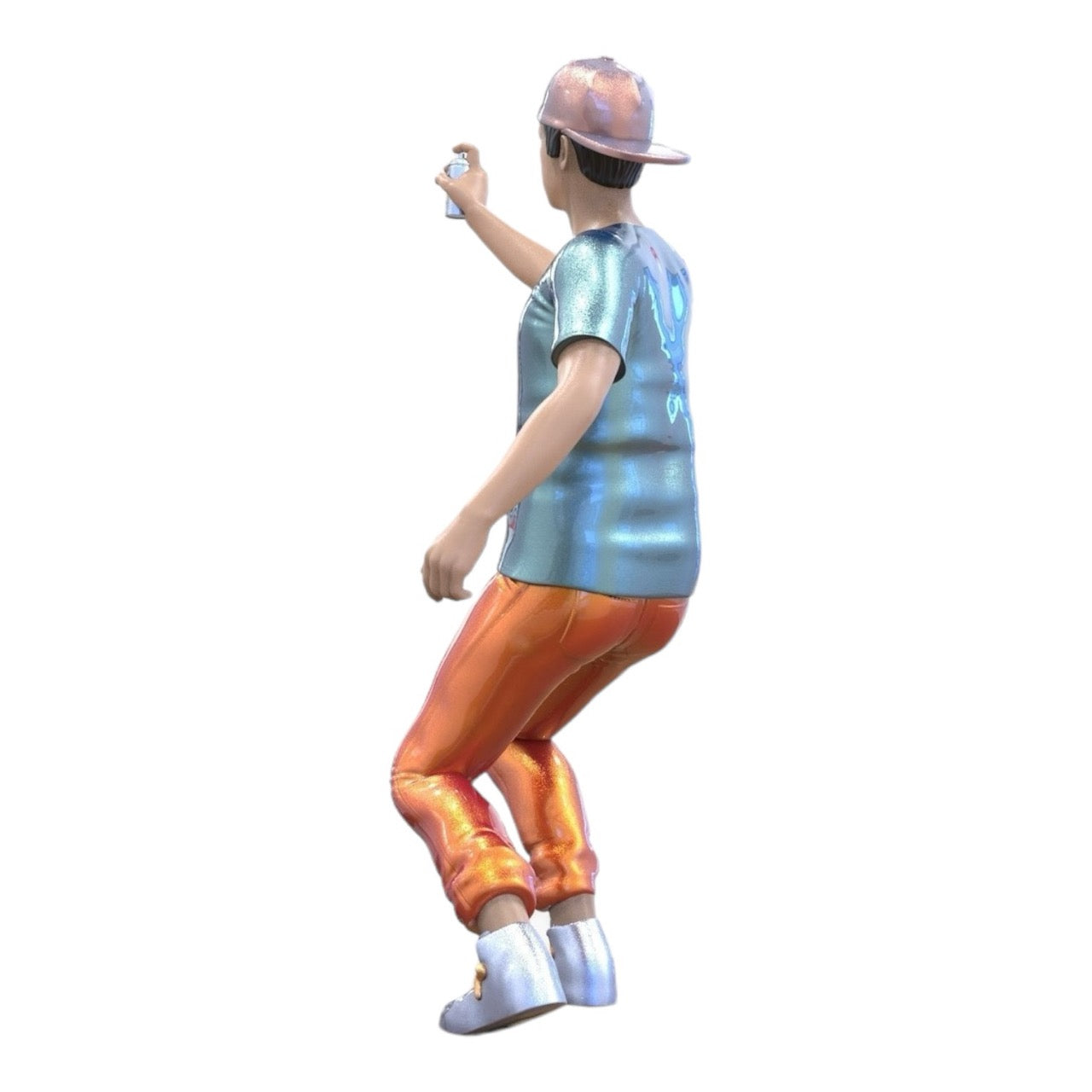 Figurine miniature : Teenage Sprayer - Jeune homme avec casquette et bombe aérosol de graffitis (n° 288)