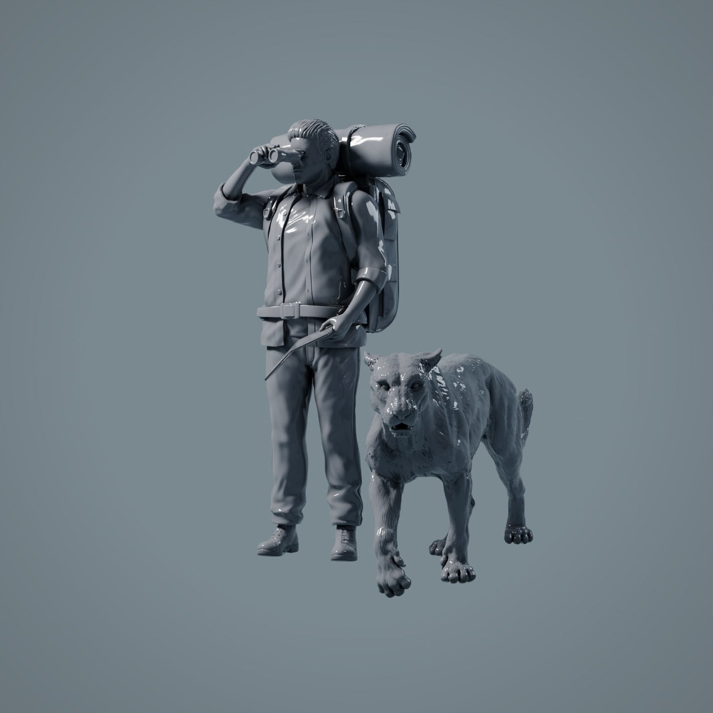 Figur d'animal sauvage : Léopard africain - Animaux de la savanne (23_02_18)