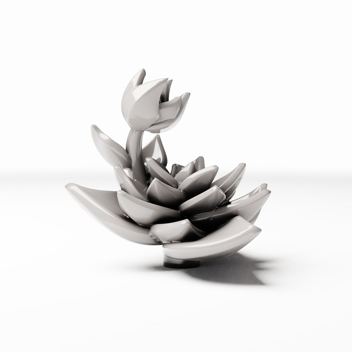 Photo de produit de modélisme de diorama 3 : plantes de diorama : plante succulente avec pousse latérale (réf. 547D)