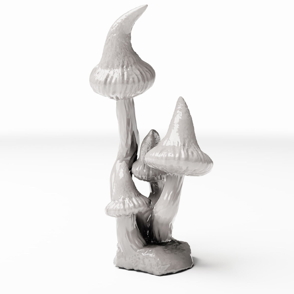 Photo produit de modélisme pour diorama 3 : plantes de diorama : groupe de champignons à chapeau pointu (réf. 561D)