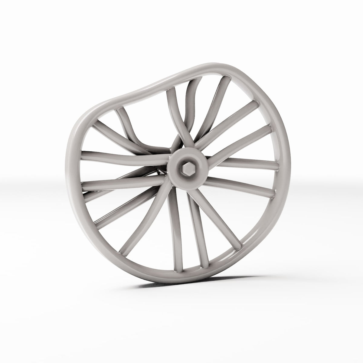 Photo produit pour diorama et modélisme 3 : Atelier de diorama : roue de vélo endommagée (Ref. 603D)
