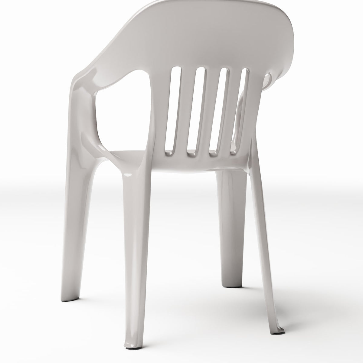 Photo produit pour diorama et modélisme 3 : Mobilier de diorama : chaise en plastique avec accoudoirs (Ref. 652D)
