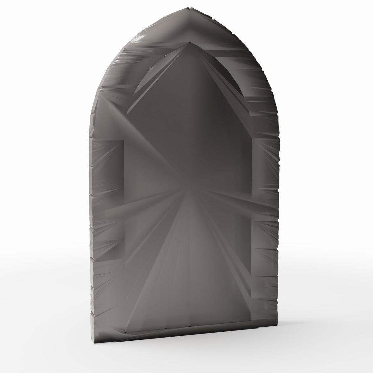 Photo produit pour diorama et modélisme 3 : Bâtiment de diorama : porte d’église détaillée avec encadrement en pierre (Ref. 662D)