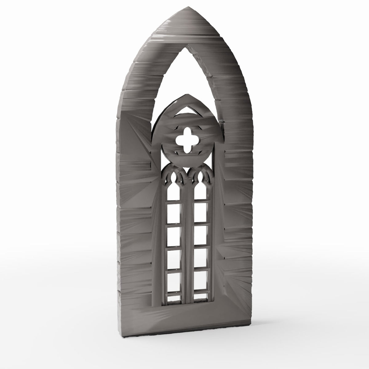 Photo produit pour diorama et modélisme 3 : Bâtiment de diorama : fenêtre d’église gothique étroite (Ref. 666D)