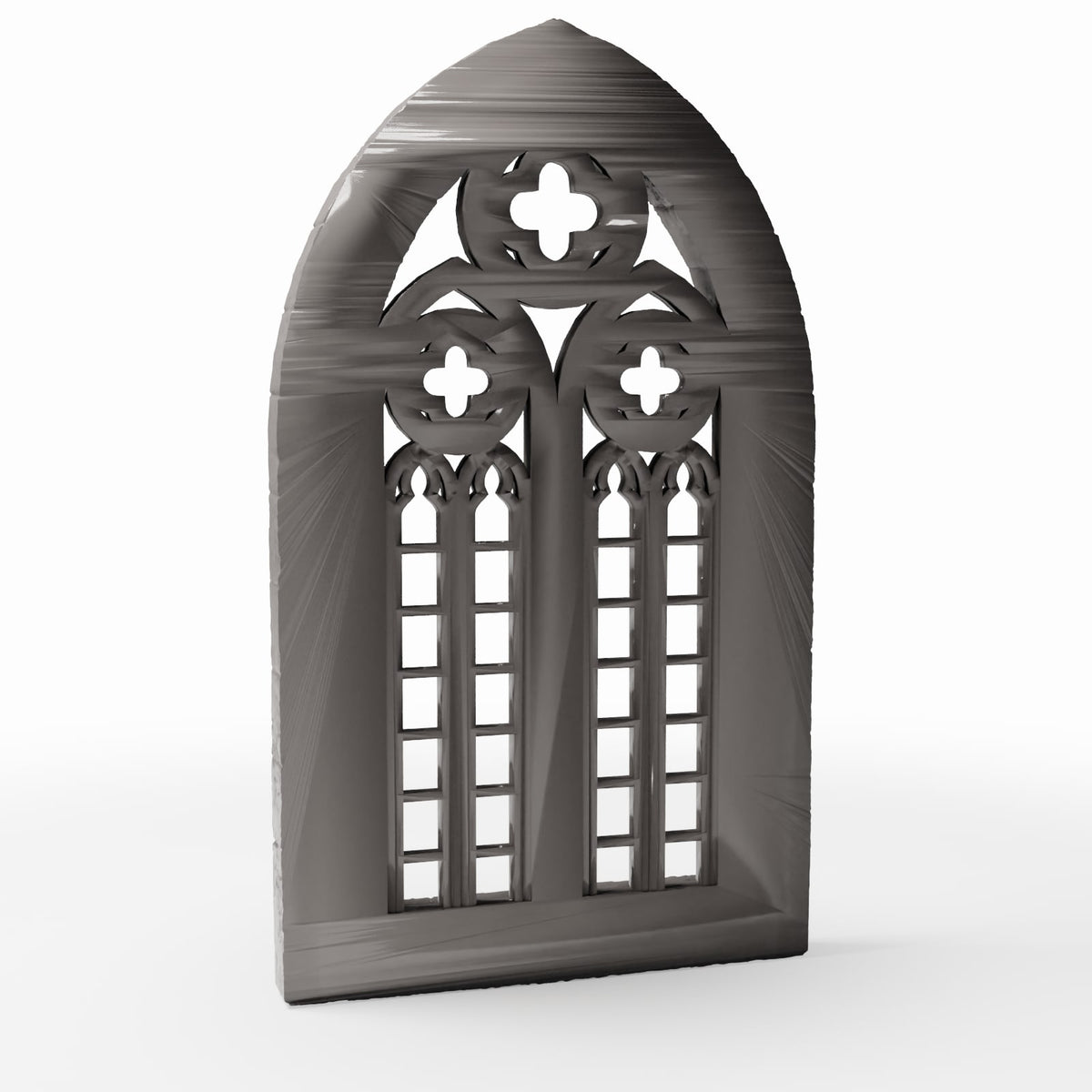 Photo produit pour diorama et modélisme 3 : Bâtiment de diorama : fenêtre d’église gothique en demi-élément (Ref. 679D)