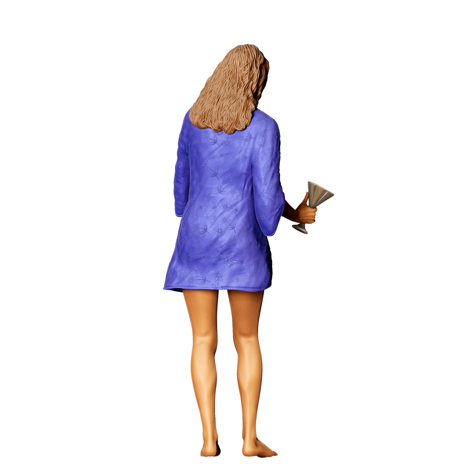 Photo de produit de modélisme diorama 0 : Fête au bord de la piscine - Femme en bikini avec un verre de champagne 2 (Réf. n° 326)