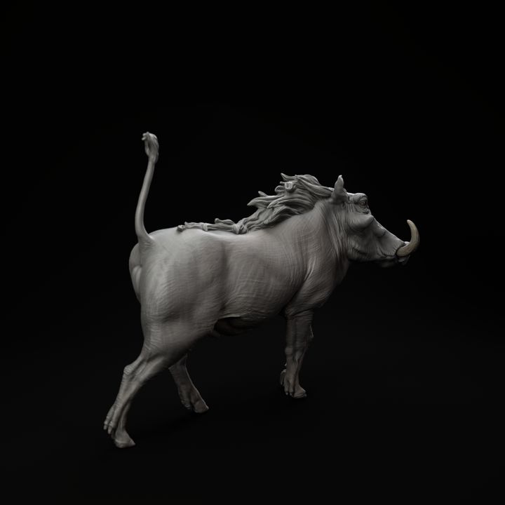 Photo produit figurine animale Animal Den Miniatures 3 : animal sauvage, figurine animale : phacochère africain (25_08_13)