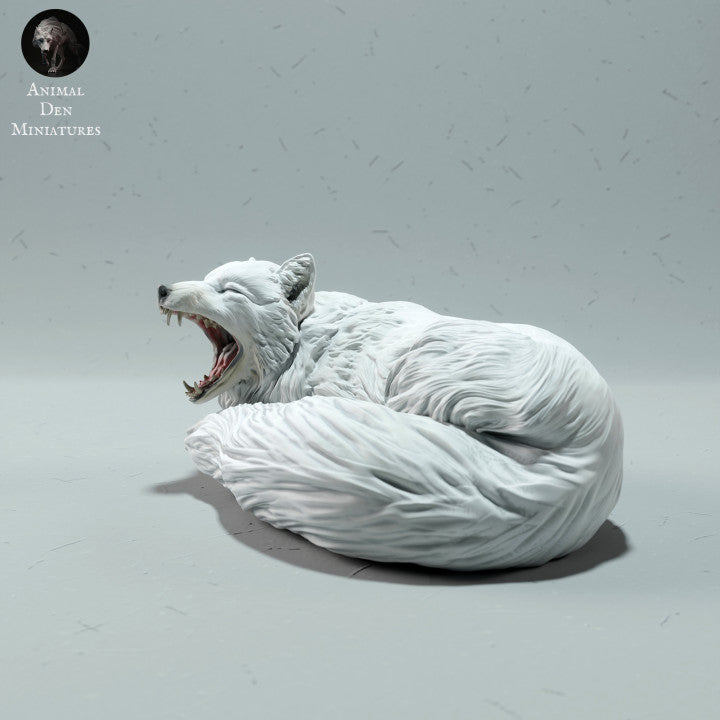 Produktfoto Tierfigur Animal Den Miniatures 3: Polar Tierfigur: Polarfuchs - schlafend (22_12_16)