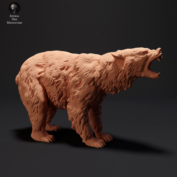 Photo de produit Figurine d'animal Diorama, modélisme : 0 : Ours noir rugissant : Animaux du Nord
