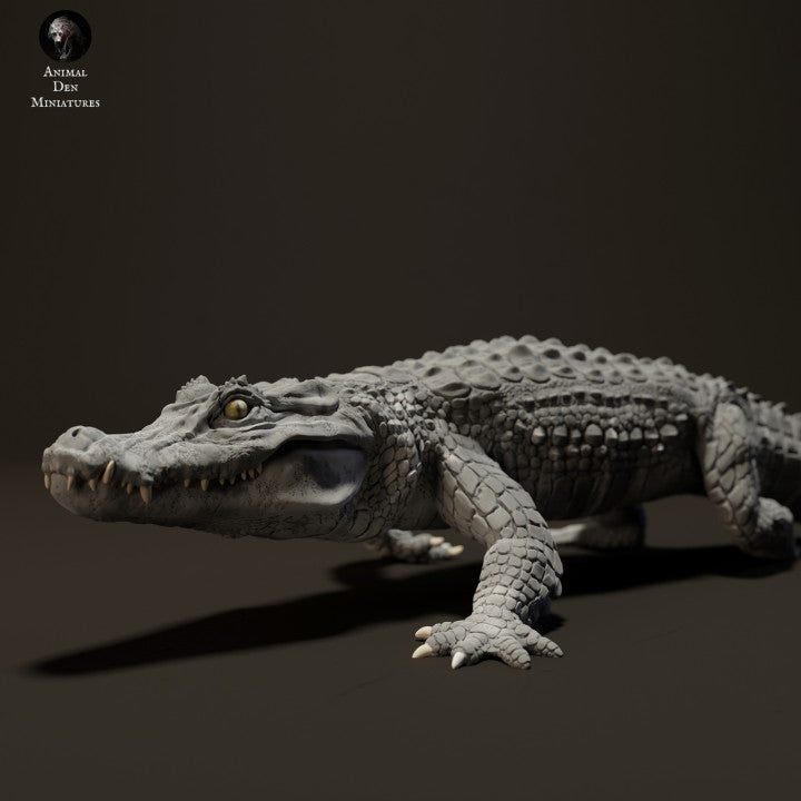 Photo produit figurine animale Animal Den Miniatures 2 : figurine reptile : caïman noir (23_06_05)