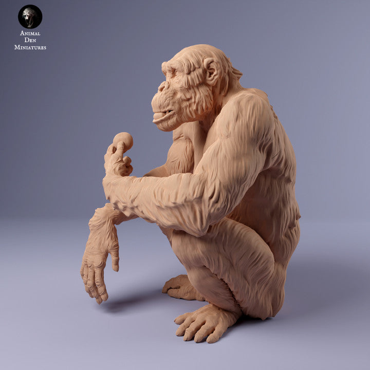 Photo de produit Figurine d'animal Diorama, modélisme : 0 : Chimpanzé femelle avec nourriture : Animaux d'Afrique