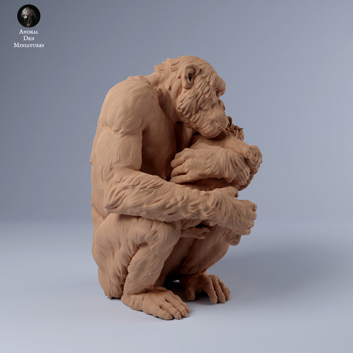Photo de produit Figurine d'animal Diorama, modélisme : 0 : Mère chimpanzé avec bébé : Animaux d'Afrique