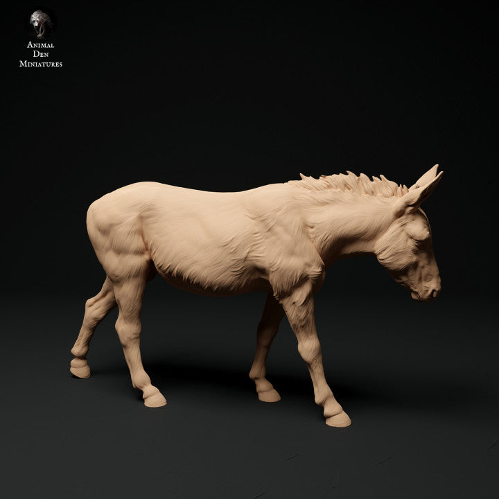 Photo de produit Figurine d'animal Diorama, Modélisme : 0 : Figurine d'animal de ferme : âne marchant