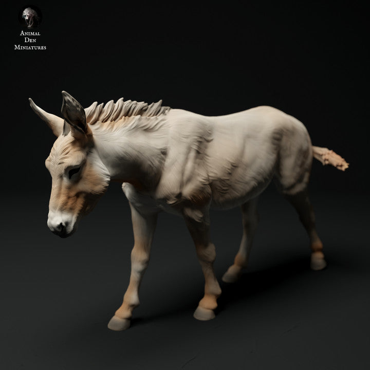 Photo de produit Figurine d'animal Diorama, Modélisme : 0 : Figurine d'animal de ferme : âne marchant