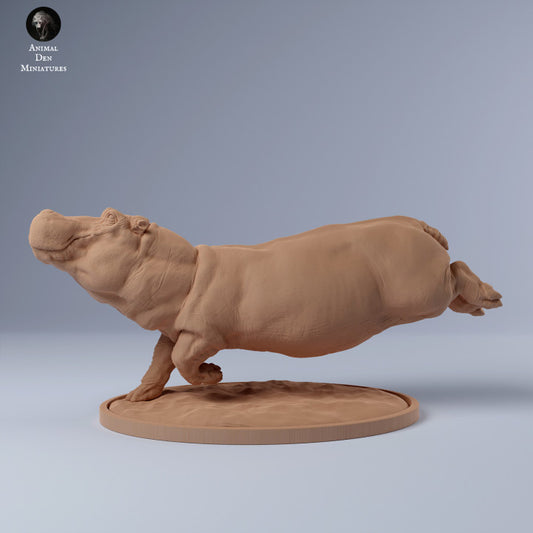 Photo de produit Figurine animale Diorama, modélisme : 0 : Hippopotame femelle nageant : Animaux d'Afrique