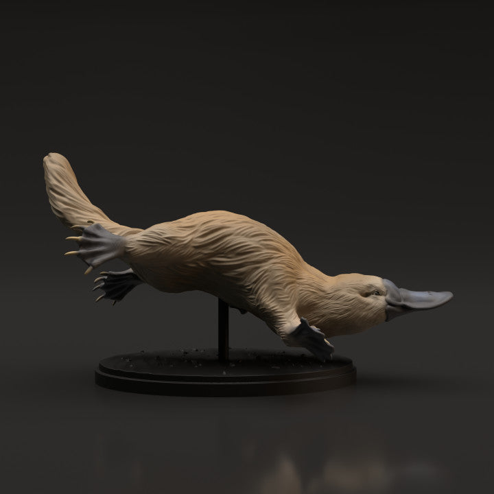 Photo du produit, figurine animale Animal Den Miniatures 5 : figurine d’animal sauvage : ornithorynque (22_06_08)