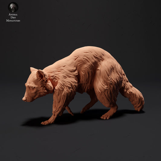 Photo de produit Figurine d'animal Diorama, modélisme : 0 : Raton laveur marchant : Animaux du Nord