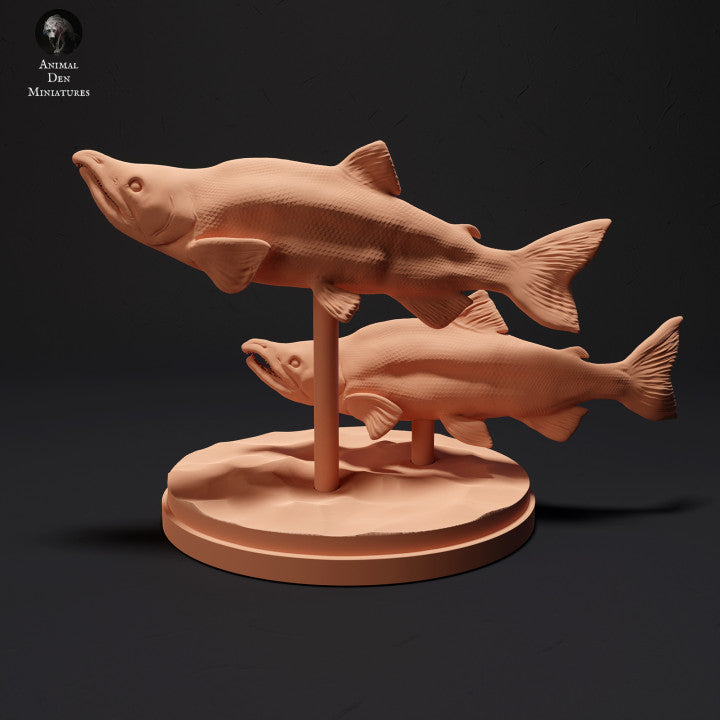 Photo de produit Figurine animale Diorama, Modélisme : 0 : Saumon rouge : Animaux du Nord