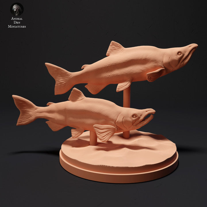 Photo de produit Figurine animale Diorama, Modélisme : 0 : Saumon rouge : Animaux du Nord