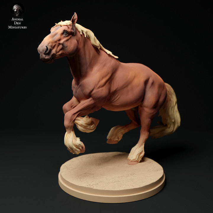 Photo de produit Figurine d'animal Diorama, modélisme : 0 : Figurine d'animal de ferme : cheval courant - Suffolk Punch