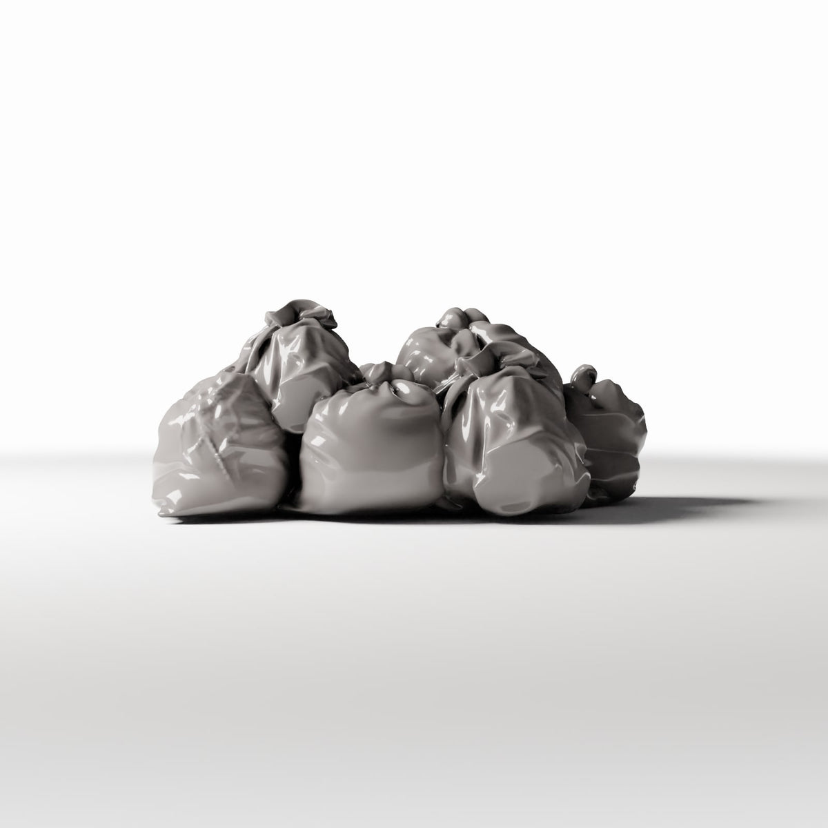 Photo produit pour diorama et modélisme 3 : Diorama urbain : pile de sacs-poubelle remplis (Ref. 760D)