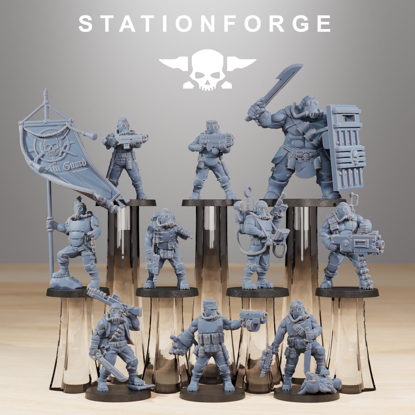 Photo du produit Tabletop 28mm The Printing Goes Ever On (TPGEO) 0 : GrimGuard Hunters