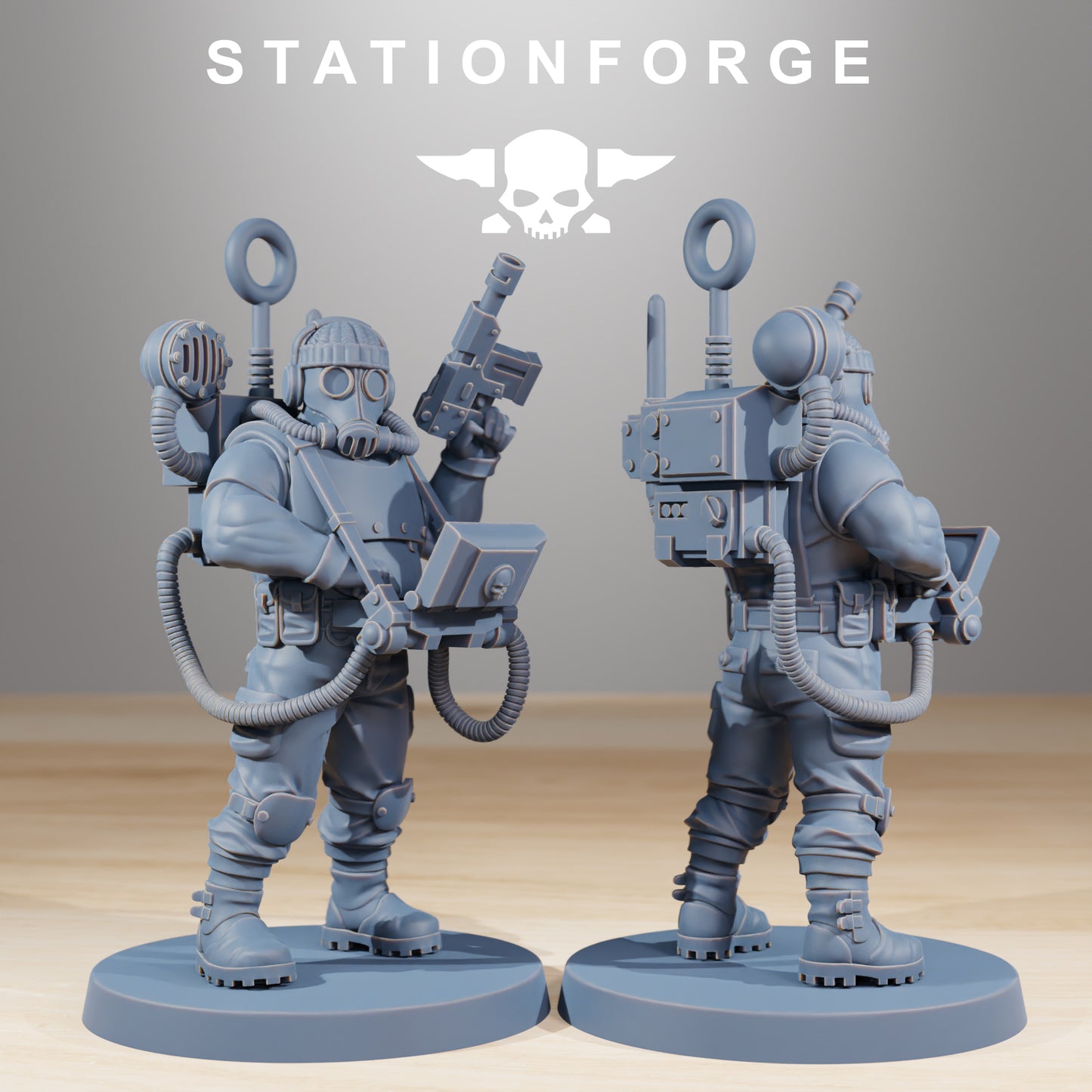 Photo du produit Tabletop 28mm The Printing Goes Ever On (TPGEO) 0 : GrimGuard Hunters