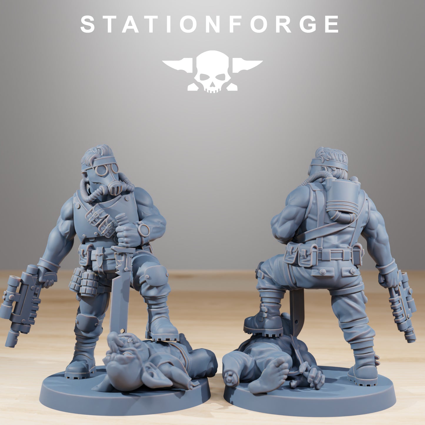 Photo du produit Tabletop 28mm The Printing Goes Ever On (TPGEO) 0 : GrimGuard Hunters