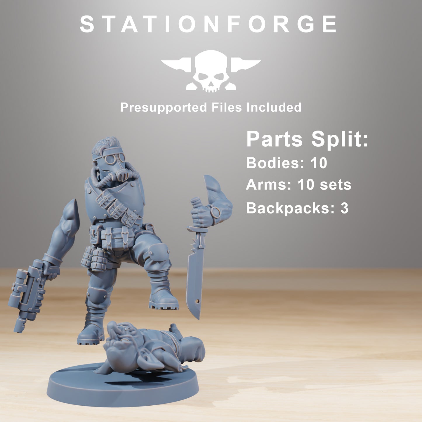 Photo du produit Tabletop 28mm The Printing Goes Ever On (TPGEO) 0 : GrimGuard Hunters
