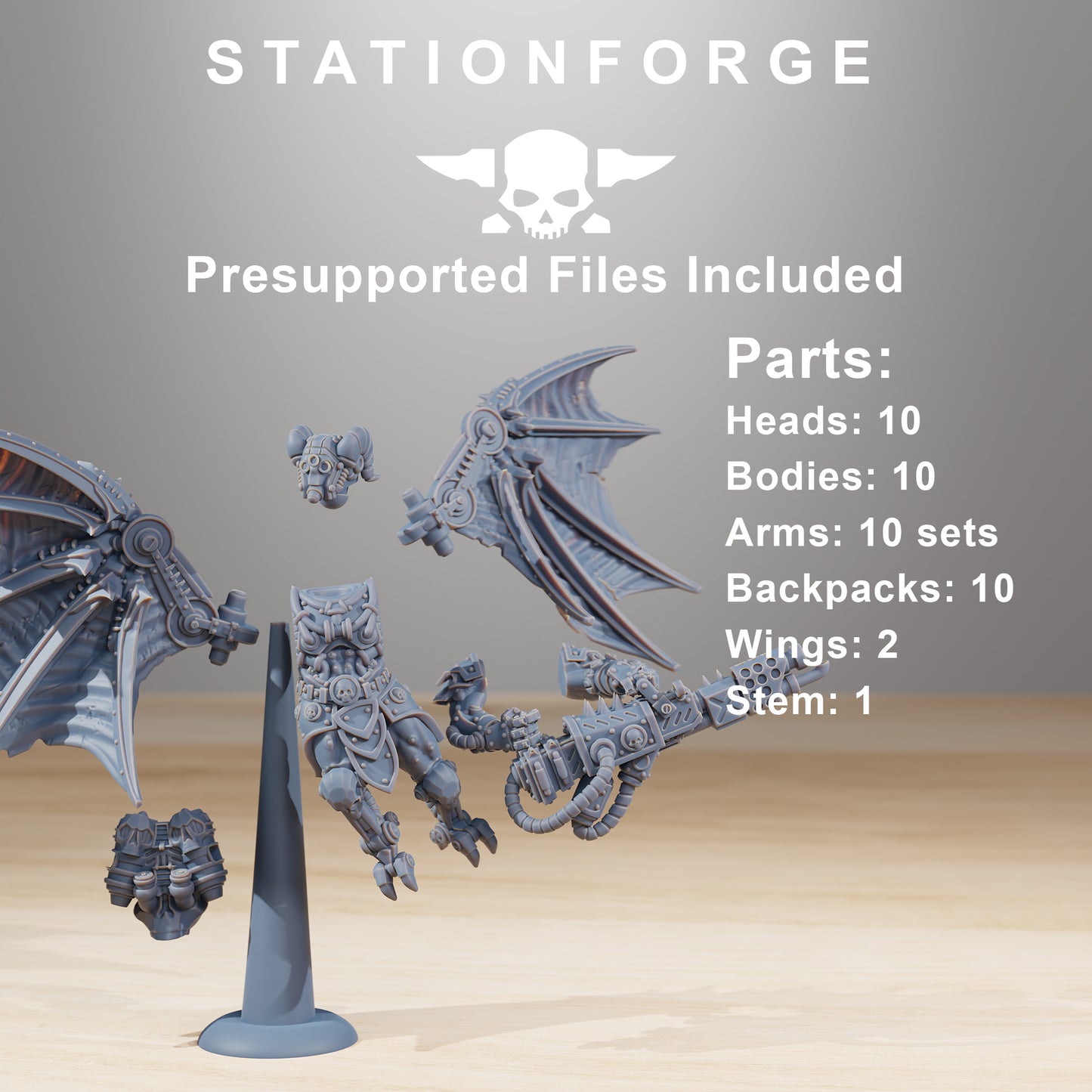 Photo du produit Tabletop 28mm The Printing Goes Ever On (TPGEO) 0 : Pythonicus Flyers