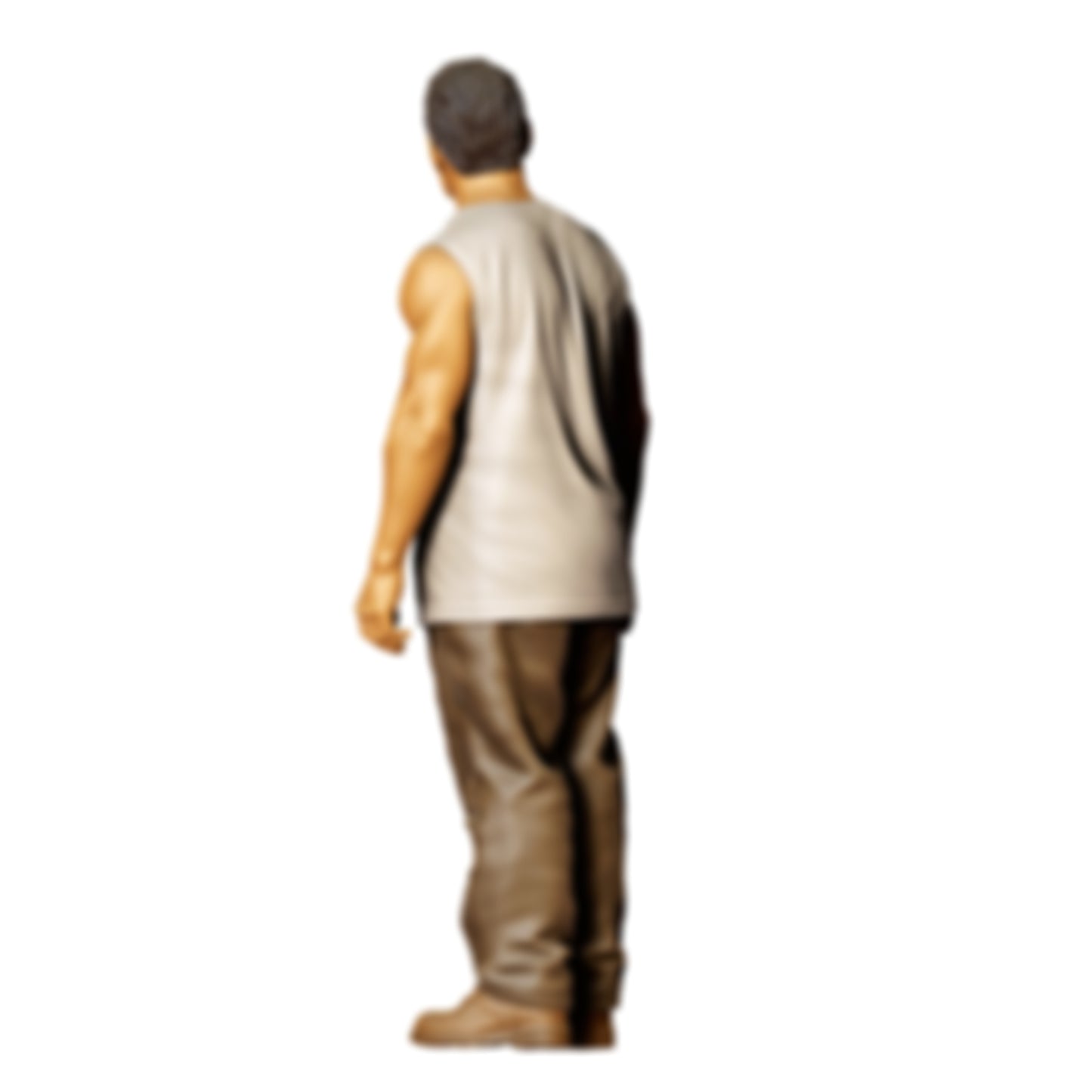 3DP Miniatures 3: Stehende Figur: Mann mit ärmellosem Oberteil & Hose (Ref. Nr. 479)